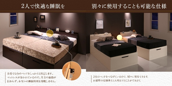 6畳にクイーンベッドを配置する【8つの家具付きモデルレイアウト】 | ベッドステーション